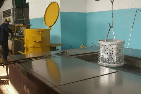 Cuba centrífuga 65cm activa, galvanizando piezas pequeñas, Planta PYGLARA