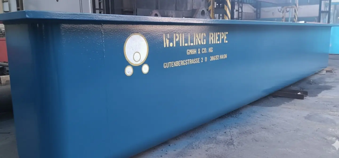 Cuba de galvanización W. Pilling 7m, Planta PYGLARA, Barquisimeto